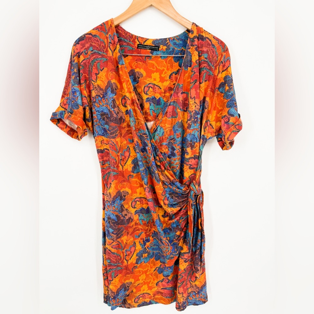 Peruvian Connection Boho Wrap Dress Size M